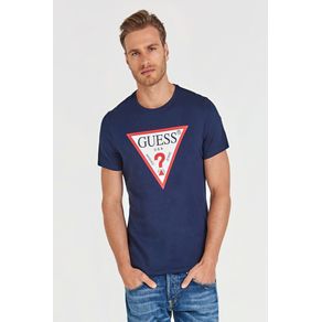 

Playera Azul Marino Guess Básica Original Logo talla: S