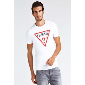

Playera Blanca Guess Básica Original Logo talla: S
