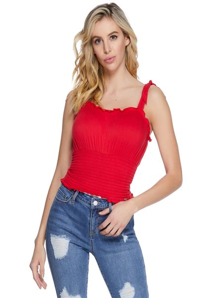 blusas rojas para mujer