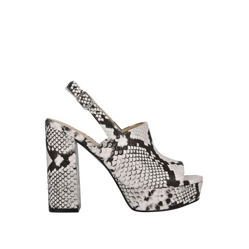Sandalia Con Tacón Alto Y Estampado | Sandalias - GUESS
