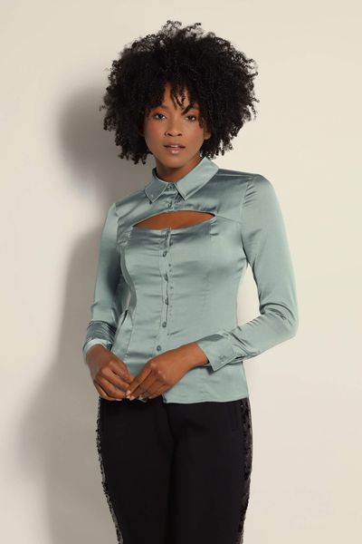 Ripley - BLUSA GUESS L GRIS RAYAS