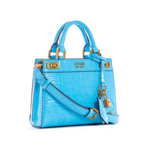 

Bolsa Mini Satchel Azul Guess Katey