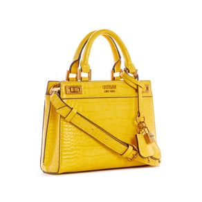 

Bolsa Mini Satchel Amarilla Guess Katey