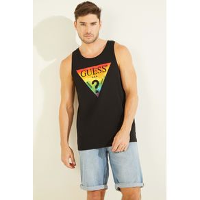 

Playera Sin Magas Guess Originals x Pride Triangle Logo Para Hombre Talla: XL