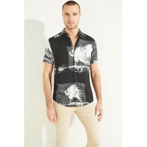 

Camisa Guess Palm Para Hombre Talla: L