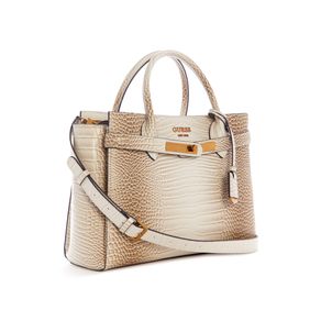 

Bolsa Satchel Beige Guess Enisa Society