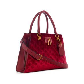 

Bolsa Satchel Roja Guess Stephi