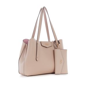 

Bolsa Satchel Beige Guess ECO Brenton