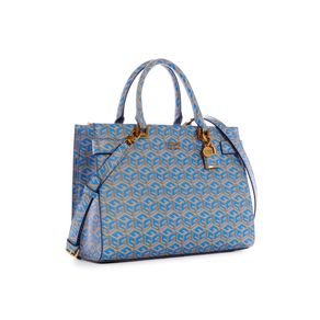 

Bolsa Satchel Azul Guess Atene