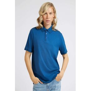 

Playera Tipo Polo Azul Guess Trevis Talla: M