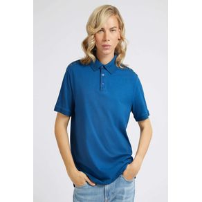 

Playera Tipo Polo Azul Guess Trevis Talla: L