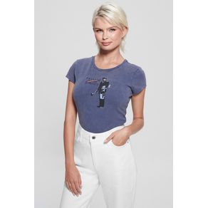 

Playera Azul Marino Guess Originals x Banksy Follow Your Dreams Talla: M