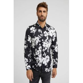 

Camisa Negra Guess Floral Talla: L