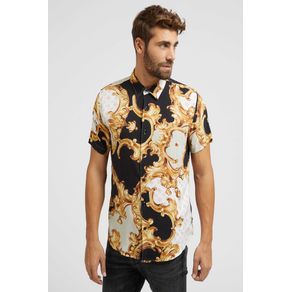 

Camisa Negra Guess Gold Peony Talla: S