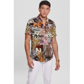 

Camisa Guess Collage Para Hombre Talla: XS