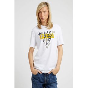 

Playera Blanca Guess Blurri Talla: L