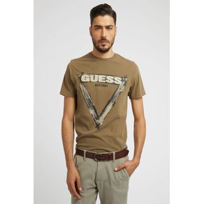 

Playera Verde Guess Brushed Triangle Talla: S