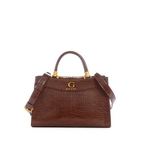 

Bolsa Satchel Café Guess Nell Croc