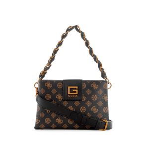 

Bolsa Crossbody Double Zip Café Guess Alva