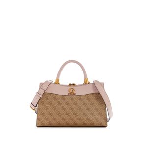 

Bolsa Satchel Rosa Guess Nell Logo