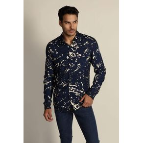 

Camisa Azul Marino Guess Camo Talla: L