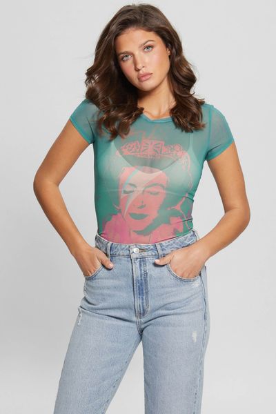 Playera-Guess-Originals-x-Banksy-Queen-Para-Mujer