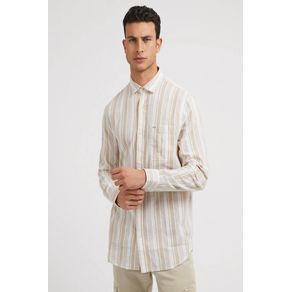 

Camisa Beige Guess Collins Stripe Talla: L