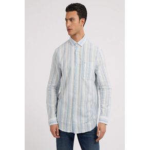 

Camisa Azul Guess Collins Stripe Talla: S