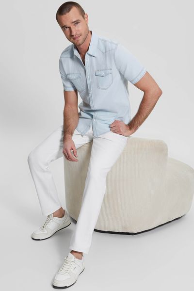 Camisa-Azul-Guess-Truckee