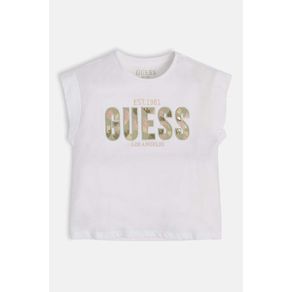 

Playera Blanca Guess Kids Para Niña Talla: 7