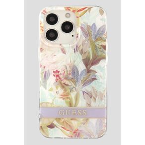 

Funda Para Celular iPhone 14 Pro Max Lila Guess Flower Stripe