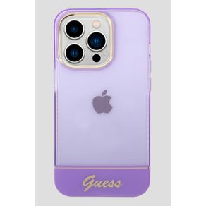 

Funda Para Celular iPhone 14 Pro Max Morada Guess Translucent Strap