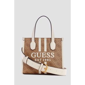 

Bolsa Mini Tote Café Guess Silvana