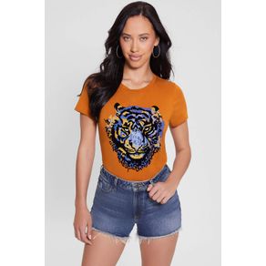 

Playera Naranja Guess Tiger Talla: L