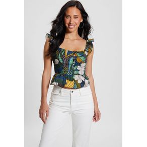

Top Azul Marino Guess Peplum Talla: XS