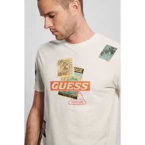 

Playera Blanca Guess Collage Talla: S