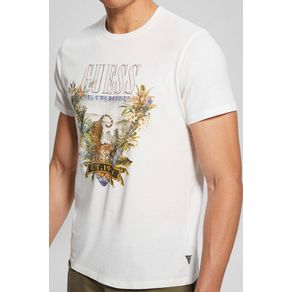 

Playera Blanca Guess Tiger Paradise Talla: M