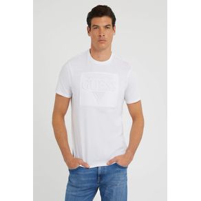 

Playera Blanca Guess Embossed Logo Talla: XL