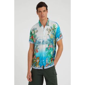

Camisa Azul Guess ECO Paradise Talla: M