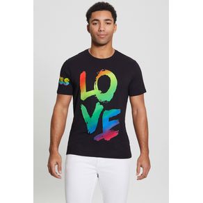 

Playera Negra Guess Pride Love Talla: S