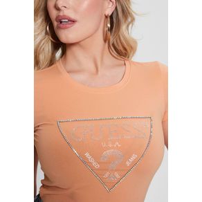 

Playera Naranja Guess Embellished Logo Talla: L