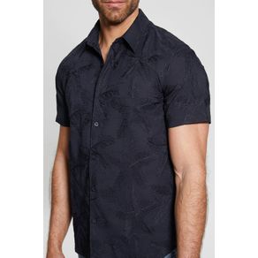

Camisa Azul Marino Guess Floral Embroided Talla: XS