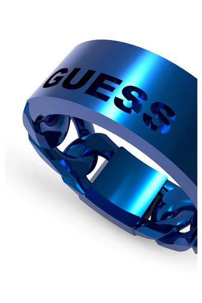 Anillo-Azul-Marino-Guess-x-Logo