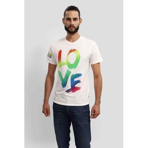 

Playera Blanca Guess Pride Love Talla: XL