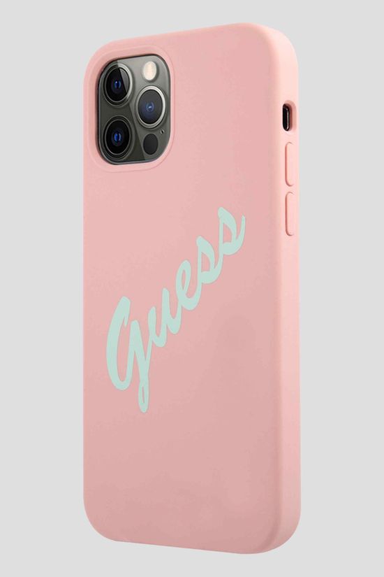 Funda Guess iPhone 12 Max Silicon Scr Rosa Para Mujer | Fundas para celular - GUESS