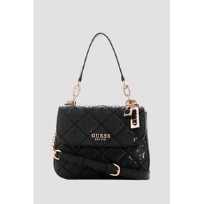 

Bolsa Crossbody Flap Negra Guess Caddie