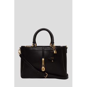 

Bolsa Satchel Negra Guess James