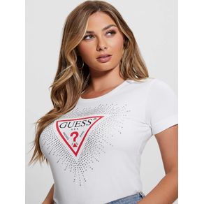 

Playera Blanca Guess Star Triangle Talla: XS