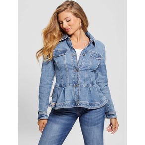 

Chamarra Azul Guess Peplum Talla: XS