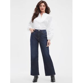 

Jeans Curvy Azul Marino Guess Wide Leg Talla: 24/30